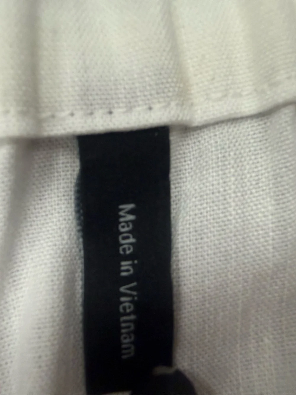 Theory white wide-leg linen blend trousers pants women’s Size Large